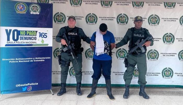 Por el delito de extorsión, un hombre fue capturado en Aipe • La Nación