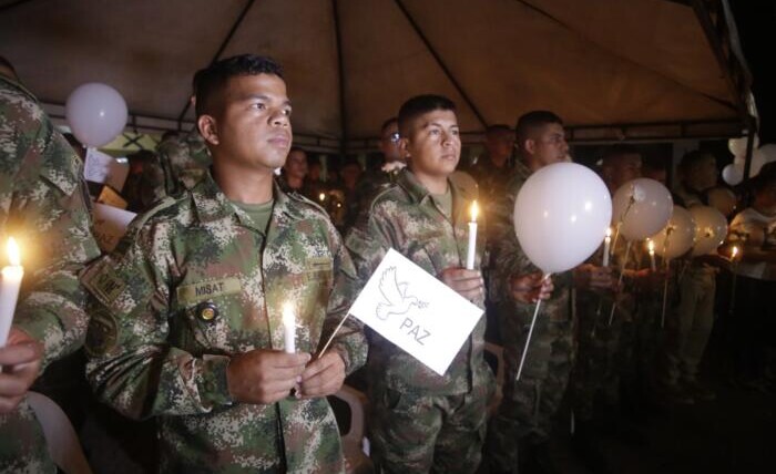 velatón en memoria del soldado Wilmer • La Nación