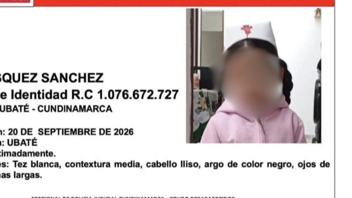 Así fue el operativo del Ejército Nacional para rescatar a menor de dos años desaparecida en Ubaté, Cundinamarca: ‘Recibe valoración médica’